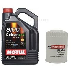 MOTUL 5W30 EFE 5L + FILTR OLEJU MOTORCRAFT FL1A