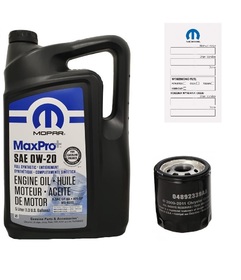 MOPAR 0W20 MAXPRO+ 5L + FILTR OLEJU MOPAR MO-339