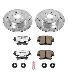 TARCZE 320MM + KLOCKI Z26 TYŁ POWERSTOP DODGE CHARGER CHALLENGER
