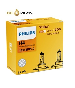 ŻARÓWKA PHILIPS H4 VISION +30% karton 2szt.