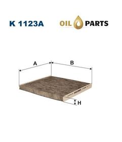 FILTR KABINOWY Z WĘGLEM FILTRON K 1123A TOYOTA COROLLA E12 AVENSIS T25