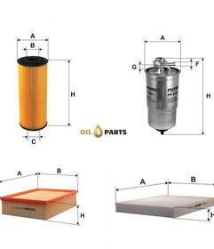 ZESTAW FILTRÓW OPTIMA  AUDI A4 B6 1.9 TDI 2.0 TDI