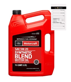 MOTORCRAFT 5W20 SYNTHETIC BLEND 5 QUART