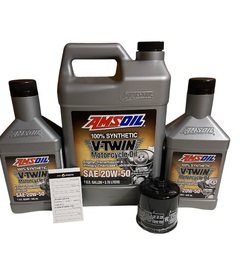 AMSOIL 20W50 V-TWIN 5,67L + FILTR OLEJU INDIAN CHIEFTAIN ROADMASTER SPRINGFIELD