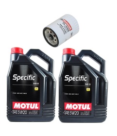 MOTUL 5W20 10L + FILTR OLEJU MOTORCRAFT FORD MUSTANG GT 5.0 2018-