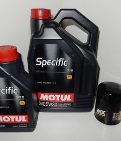 MOTUL 5W30 6L + FILTR OLEJU WIX 57502