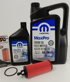 MOPAR 5W20 6L + FILTR OLEJU K&N PS-7026