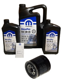 MOPAR 5W20 7L + FILTR OLEJU CHRYSLER DODGE JEEP HEMI