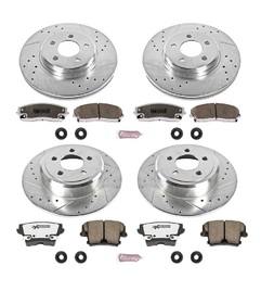 TARCZE KLOCKI PRZÓD TYŁ POWERSTOP Z26 DODGE CHARGER MAGNUM (ZACISK PRZÓD 1-TŁOK)