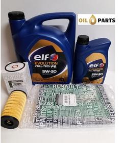 OLEJ ELF 5W30 6L + FILTRY OE OLEJU POWIETRZA NISSAN QASHQAI II 1.6 dCi