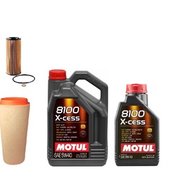 MOTUL 5W40 6L + FILTRY BMW 3 E46 320D 150KM