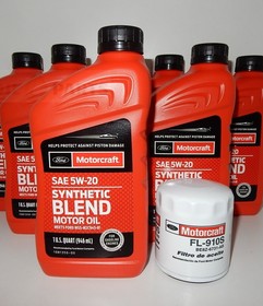 MOTORCRAFT BLEND 5W20 6 X 0,946L + FILTR OLEJU FL-910S