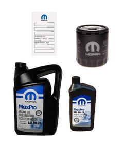 MOPAR 5W20 6L + FILTR OLEJU MO-409 JEEP WRANGLER 2008-2011 3.8L