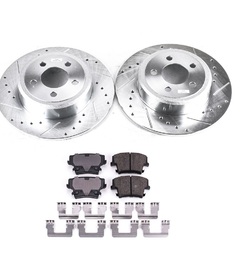 TARCZE PEŁNE 320MM + KLOCKI Z17 POWERSTOP TYŁ DODGE CHARGER CHALLENGER