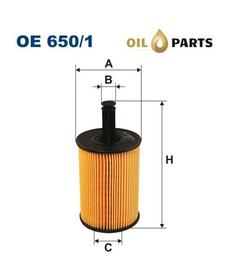 FILTR OLEJU FILTRON OE 650/1