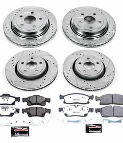 HAMULCE PRZÓD 350MM  TYŁ 330MM  POWERSTOP Z36 JEEP GRAND CHEROKEE WK2 2011-