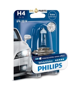 ŻARÓWKA PHILIPS H4 WHITEVISION blister 1szt.