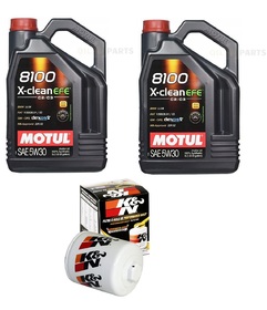 MOTUL 5W30 8100 X-CLEAN EFE 10L + FILTR OLEJU K&N CHEVROLET CAMARO 6.2L V8 2016-