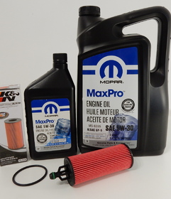 MOPAR 5W30 6L + FILTR OLEJU K&N PS-7026