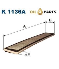 FILTR KABINOWY FILTRON K 1136A