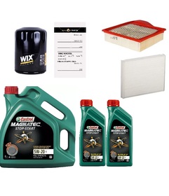 CASTROL 5W20 6L  + FILTRY FORD MUSTANG 3.7 V6 2010- 2014